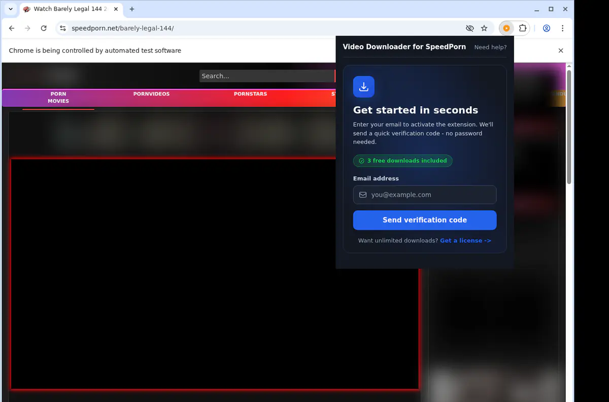 Speedporn Video Downloader browser extension screenshot 5